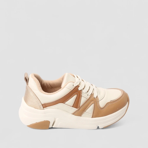 Tênis Casual Feminino Modare Ultraconforto Bege