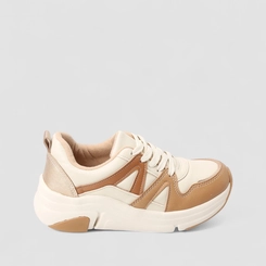 Tênis Casual Feminino Modare Ultraconforto Bege