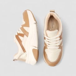 Tênis Casual Feminino Modare Ultraconforto Bege