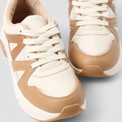 Tênis Casual Feminino Modare Ultraconforto Bege