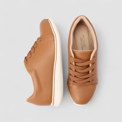 Tênis Casual Feminino Modare Ultraconforto Caramelo