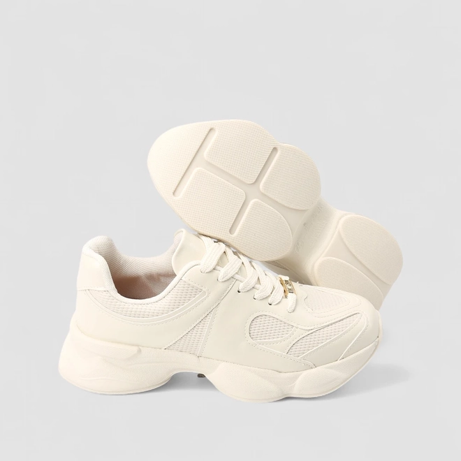 Tênis Chunky Feminino Vizzano Original Off White