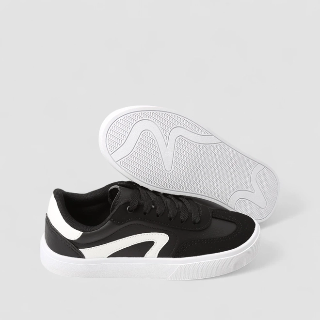 Tênis Casual Feminino Penélope Nobuck Preto