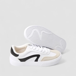 Tênis Casual Feminino Penélope Camurça Branco