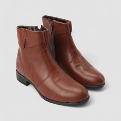 Ankle Boot Feminina Gabriela Couro Marrom