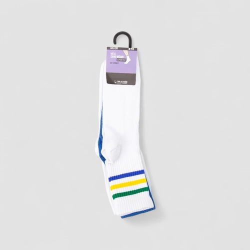 Meia Feminina STZ Kit Cores Do Brasil Bandeira Azul E Branco