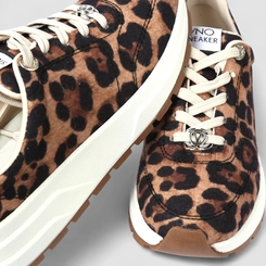 Tênis Casual Feminino Via Uno Animal Print Onça Multicolor
