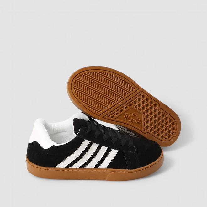 Tênis Casual Feminino Penélope Camurça Preto
