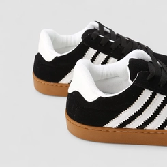 Tênis Casual Feminino Penélope Camurça Preto