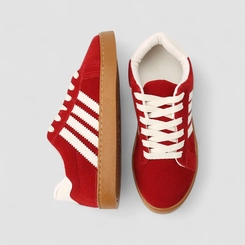 Tênis Casual Feminino Penélope Camurça Vermelho