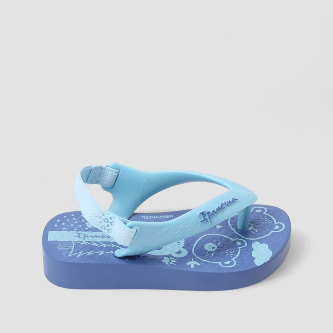 Chinelo Bebê Ipanema Elástico Azul