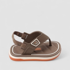 Chinelo Bebê Cartago Com Tira Traseira Marrom