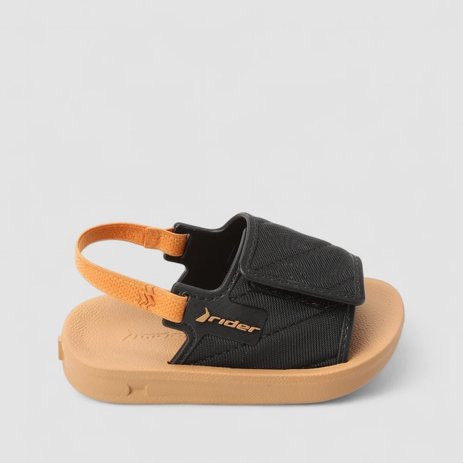 Chinelo Slide Bebê Rider Tira Contato Preto