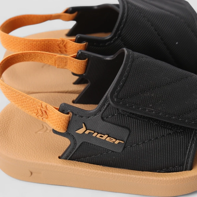 Chinelo Slide Bebê Rider Tira Contato Preto