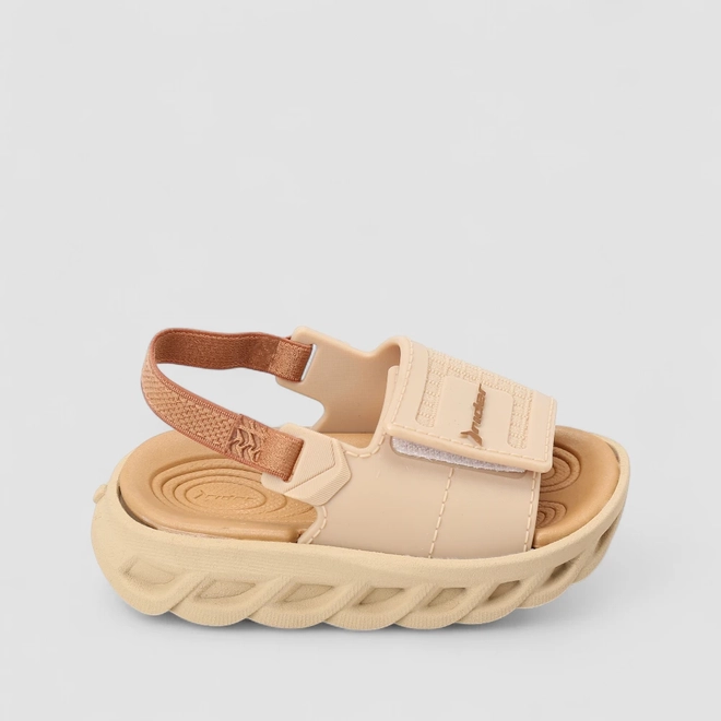 Chinelo Slide Bebê Rider Tira Contato Bege