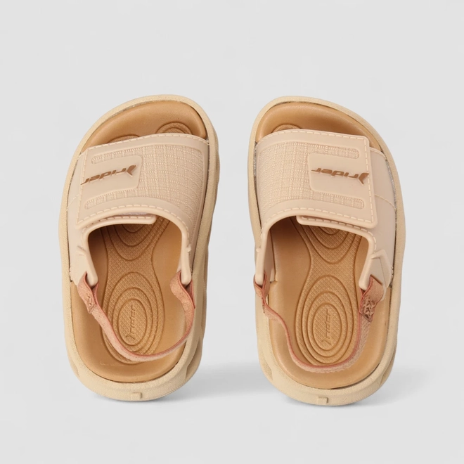 Chinelo Slide Bebê Rider Tira Contato Bege