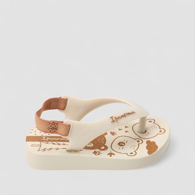 Chinelo Bebê Ipanema Urso Bege