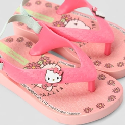 Chinelo Infantil Ipanema Hello Kitty Flores Rosa