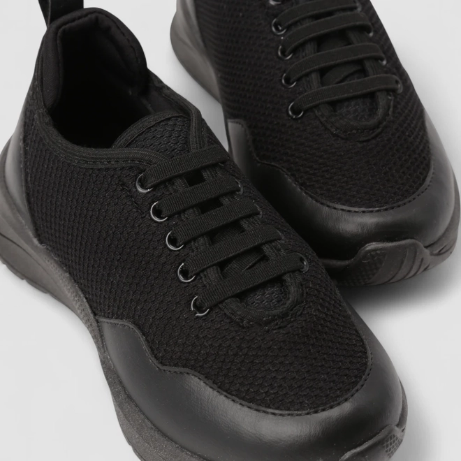 Tênis Casual Infantil Vertus Elástico Preto