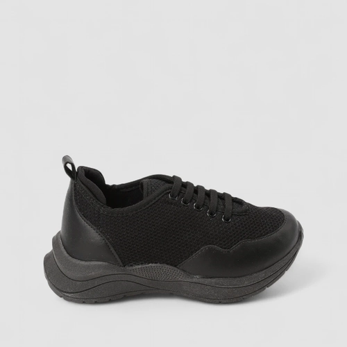Tênis Casual Infantil Vertus Elástico Preto