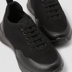 Tênis Casual Infantil Vertus Elástico Preto