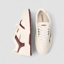Tênis Casual Feminino Gabriela Detalhe Metalizado Off White