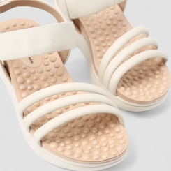 Sandália Feminina Modare Ultraconforto Elástico Multitiras Off White