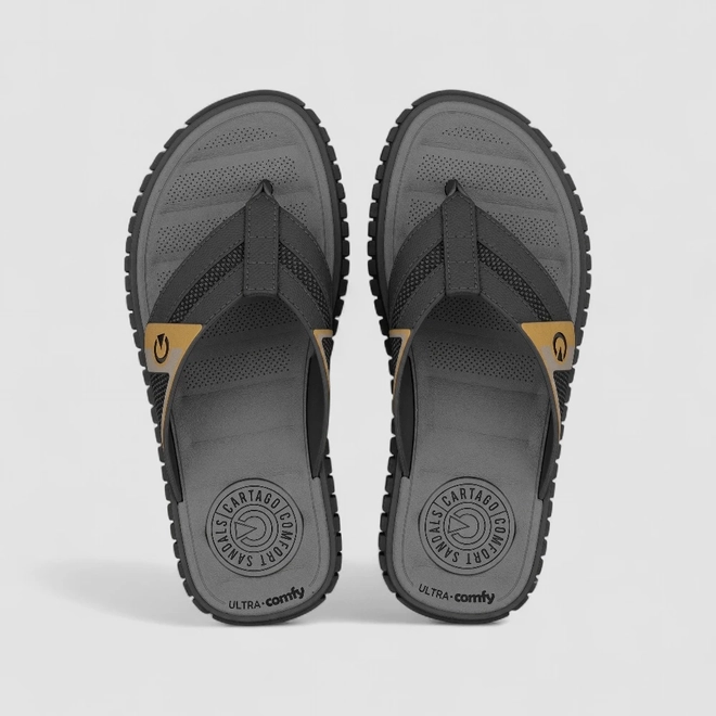 Chinelo Masculino Cartago Ultra Conforto Preto