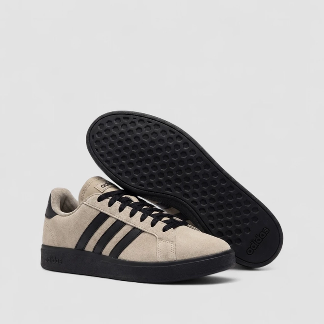 Tênis Casual Masculino Adidas Original Grand Court Base 00s Bege