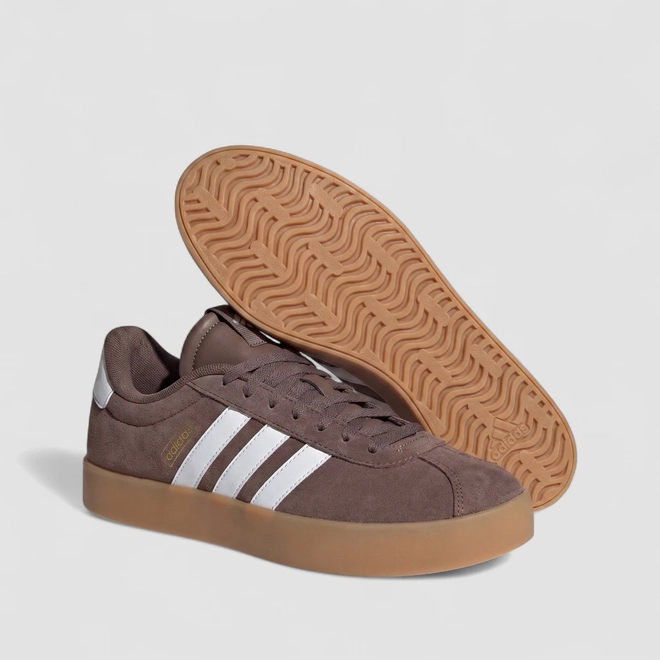Tênis Casual Masculino Adidas Original VL Court 3.0 Marrom