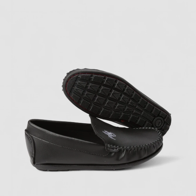 Mocassim Masculino Woche Detalhe Bordado Preto