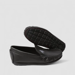 Mocassim Masculino Woche Detalhe Bordado Preto