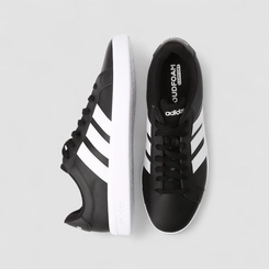Tênis Casual Masculino Adidas Grand Court Base 3.0 Original Preto