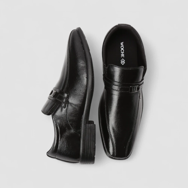 Sapato Social Masculino Woche Fivela Preto