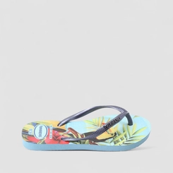 Chinelo Feminino Havaianas Slim Tropical Azul
