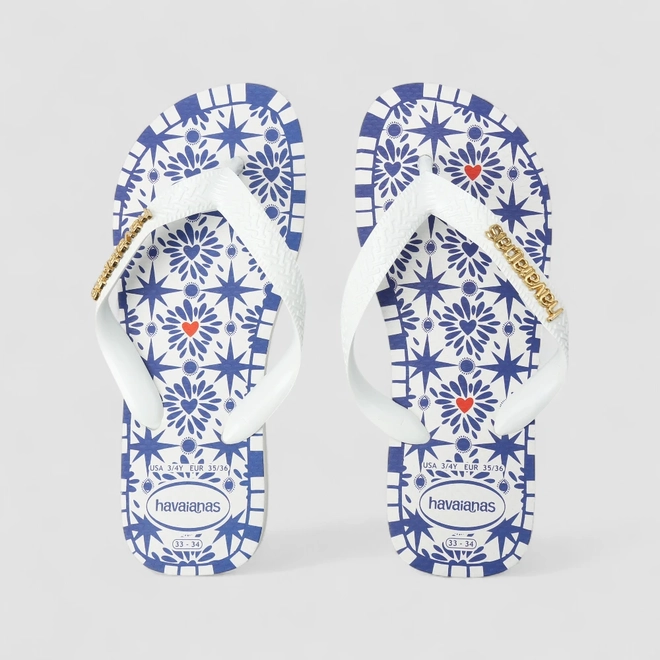 Chinelo Feminino Havaianas Original Mosaico Azul