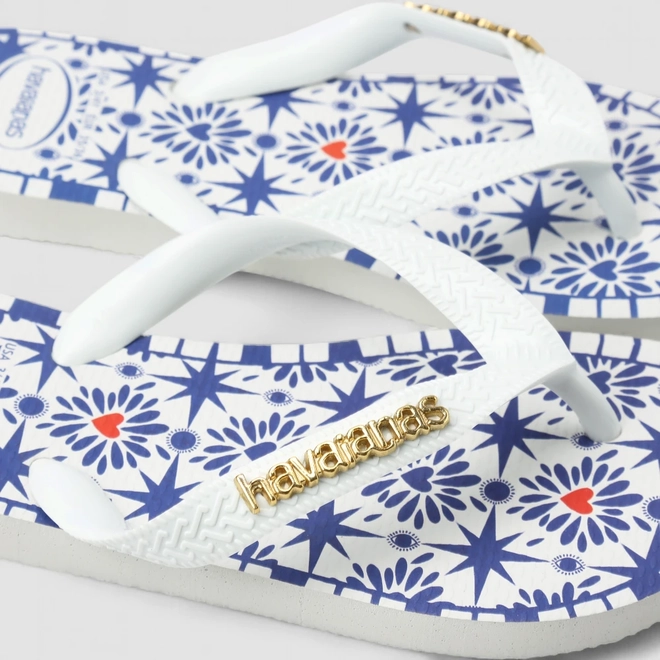 Chinelo Feminino Havaianas Original Mosaico Azul