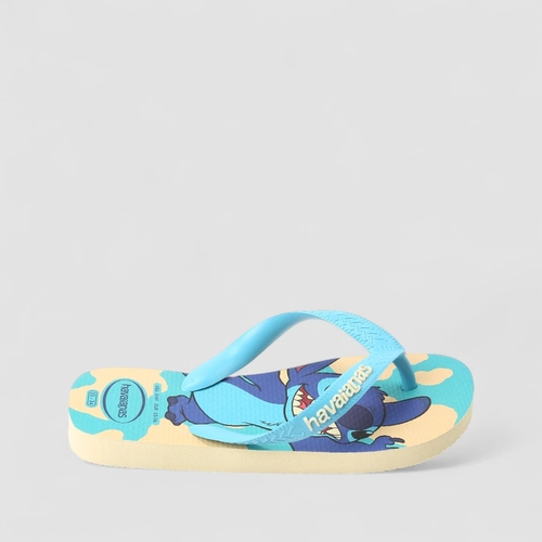 Chinelo Feminino Havaianas Top Stitch Aloha Azul
