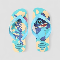 Chinelo Feminino Havaianas Top Stitch Aloha Azul