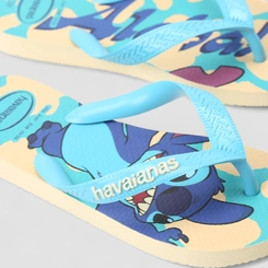 Chinelo Feminino Havaianas Top Stitch Aloha Azul