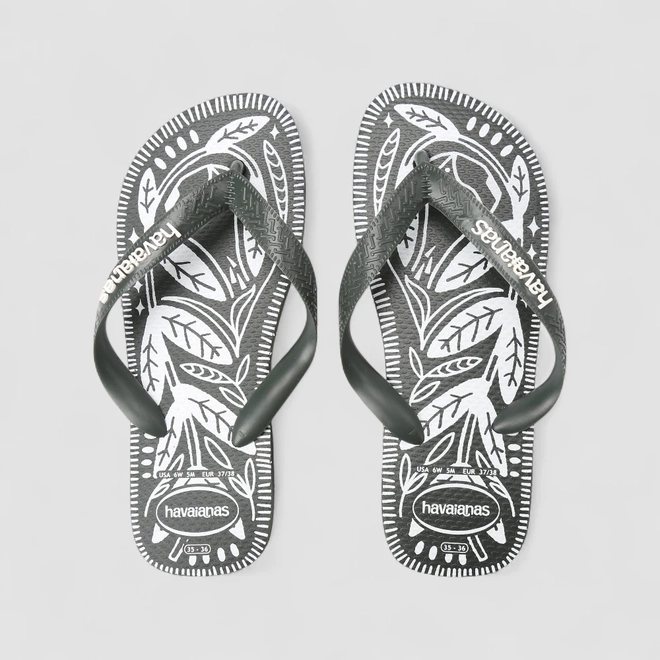 Chinelo Feminino Havaianas Top Jardim Noturno Verde
