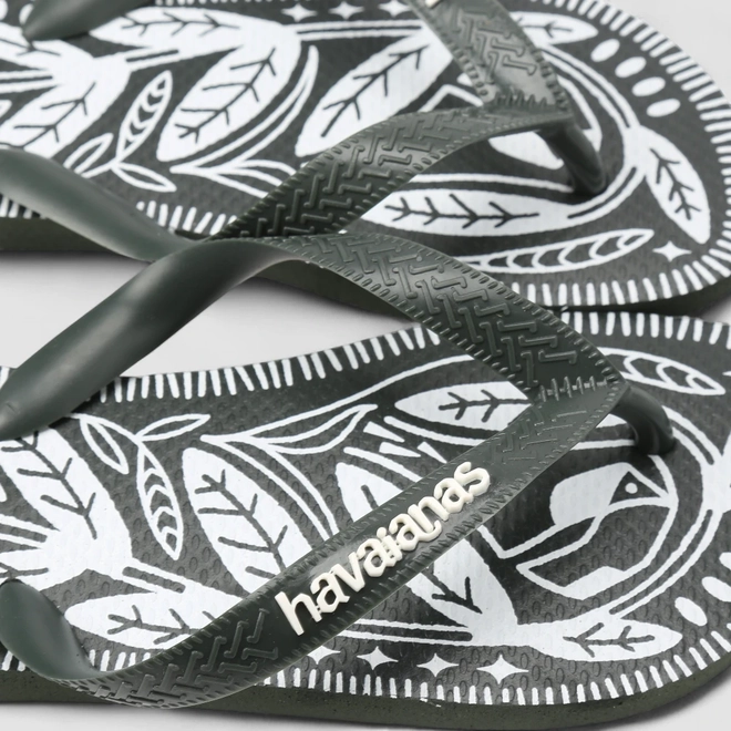 Chinelo Feminino Havaianas Top Jardim Noturno Verde