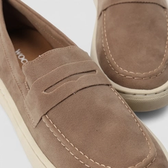 Mocassim Masculino Woche Camurça Marrom