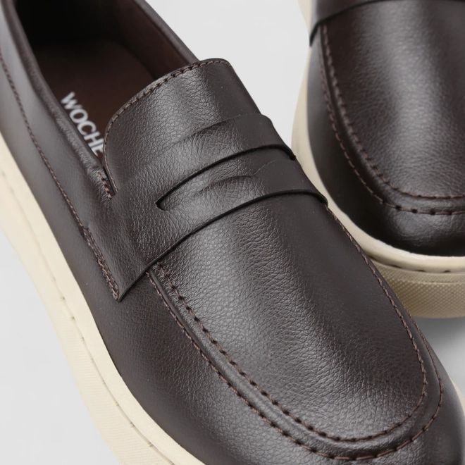 Mocassim Masculino Woche Marrom