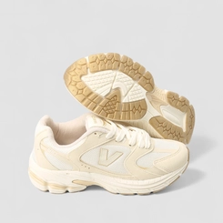 Tênis Esportivo Vanscy 610 Mesh Off White