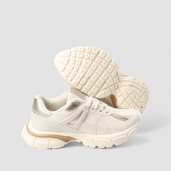 Tênis Casual Feminino Gabriela Detalhe Metalizado Off White