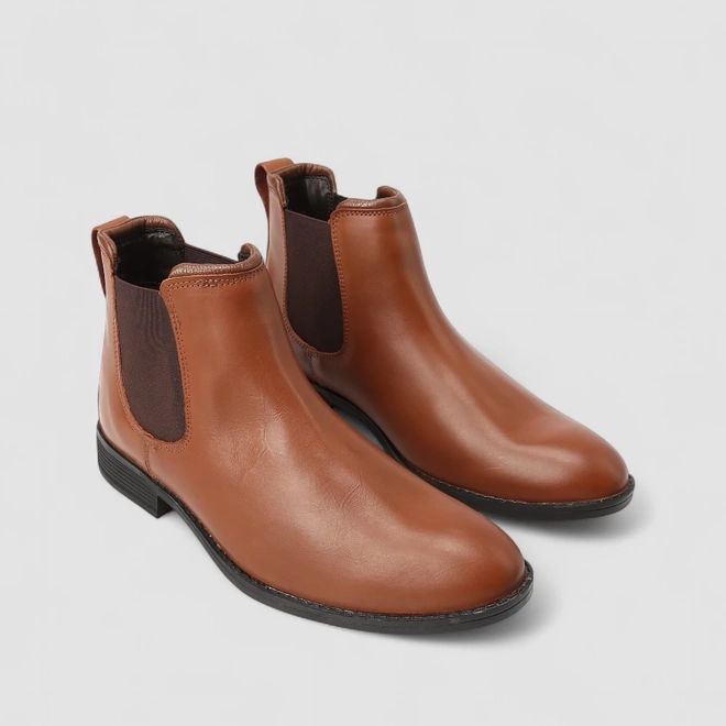 Bota Chelsea Masculina Bow River Couro Marrom