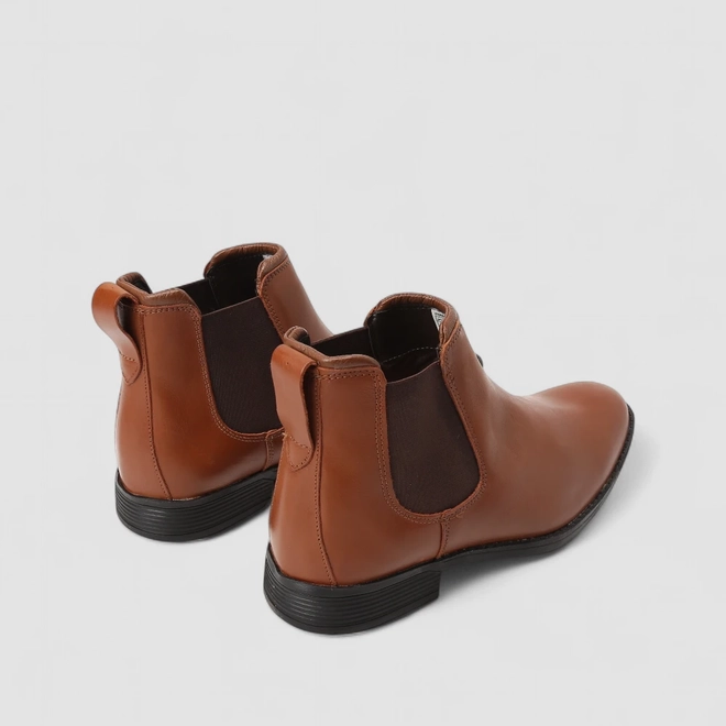 Bota Chelsea Masculina Bow River Couro Marrom