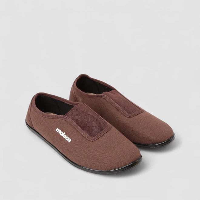 Sapatilha Feminina Moleca Detalhe Elástico Marrom