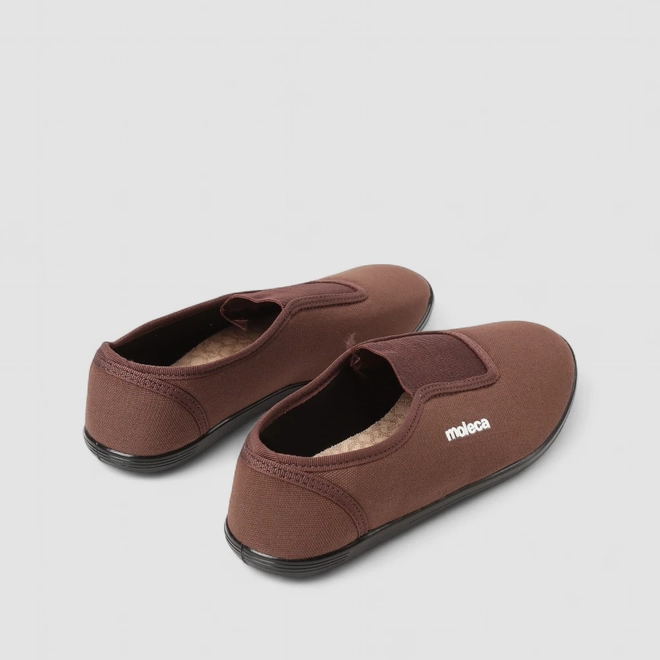 Sapatilha Feminina Moleca Detalhe Elástico Marrom